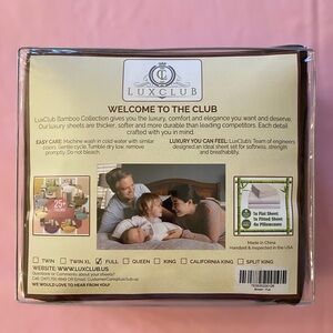 Brown Bed Set FULL Bambo Fiber Bedding Sheet Cooling Dark Chocolate Soft LUXCLUB